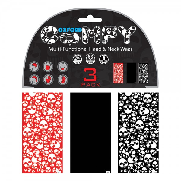 Oxford Oxford Comfy Skulls 3-Pack